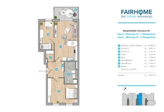Grundriss Wohnung Nr. 14
