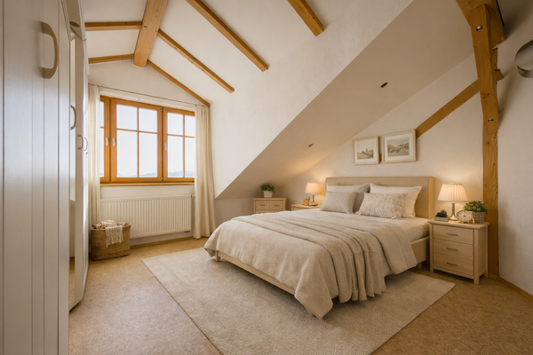 Schlafzimmer 1 im OG - KI generiert