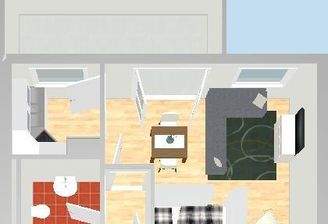 3D Grundriss (1-Raum)