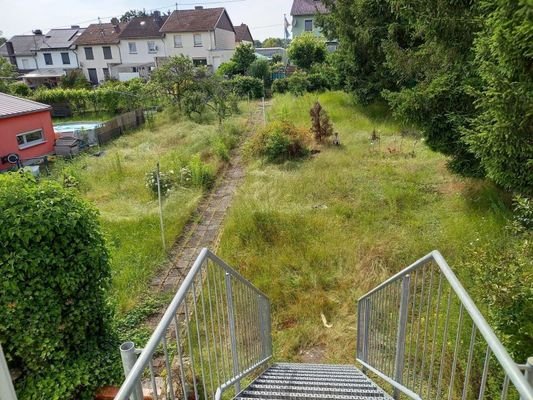 Treppe zum Garten
