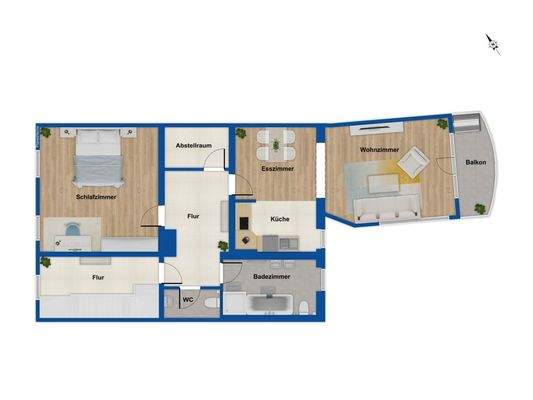 Grundriss 1. Obergeschoss