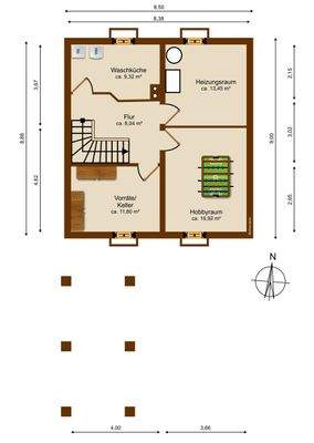 Kellergeschoss Grundriss
