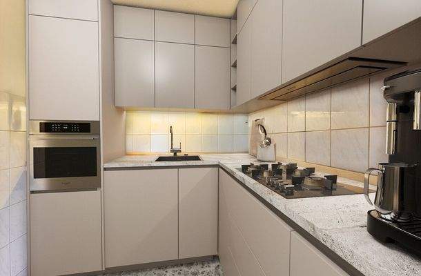 Küche digital möbliert