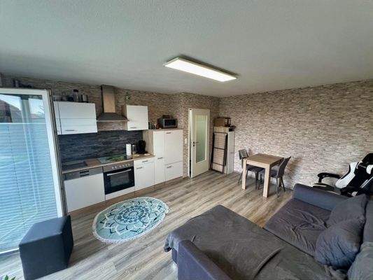 Offene Küche mit Wohnbereich