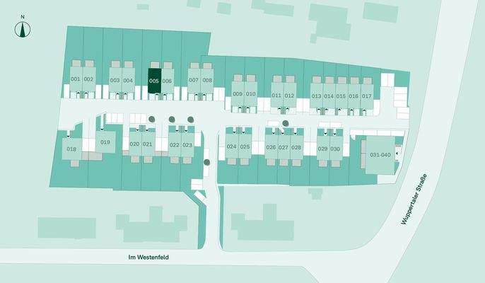 Lage des Doppelhauses im Quartier