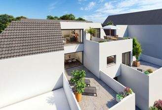 Rückansicht des Bauprojektes