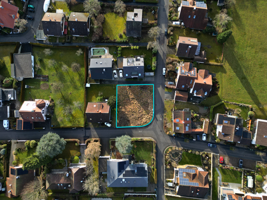 Baugrundstück Ansicht von oben