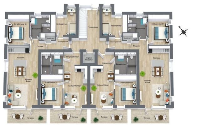 Telgenbrink 16 - EG - 3D Floor Plan