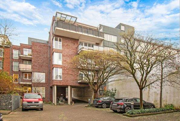 Rückwärtiger, ruhig gelegener Innenhof 