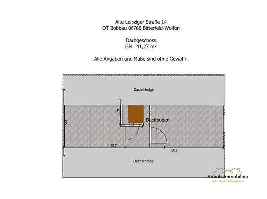 Grundriss Haus rechts - DG
