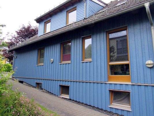 Seitliche Außenansicht 1. Baukörper