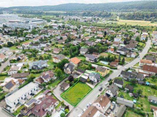 Grundstück Vogelperspektive