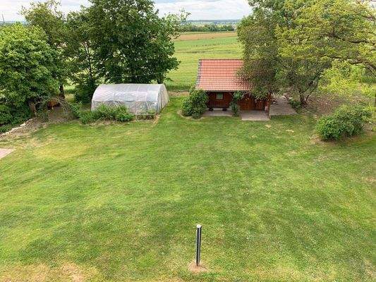 Blick vom OG in den Garten