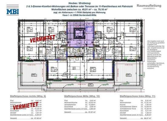 Grundriss Staffelgeschoss
