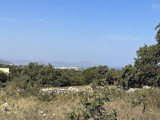 Kreta, Gallos: Erstklassiges Grundstück mit Meerblick zu verkaufen