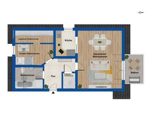 Grundriss 2. Obergeschoss