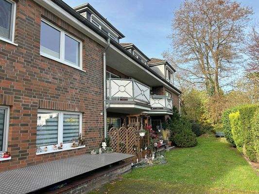 Grünfläche vor der Terrasse