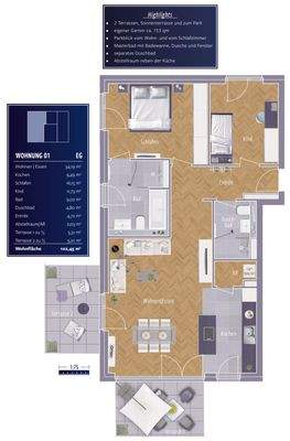 Haus 6 - WE 01 - EG re