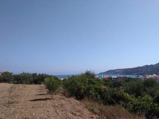 Kreta, Almyrida: Grundstück mit Meerblick zu verkaufen