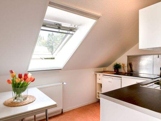 Küche im Dachgeschoss