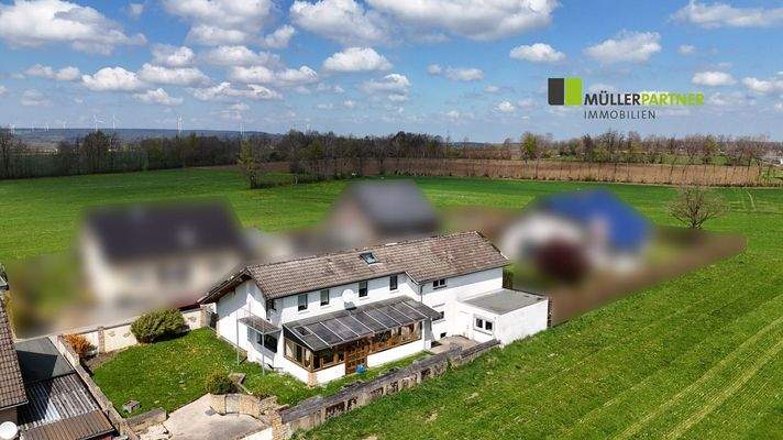 Rückansicht Drohne Aussicht