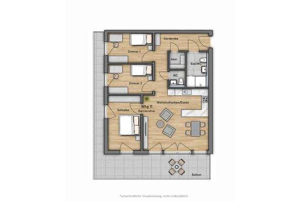 Grundriss Wohnung 11