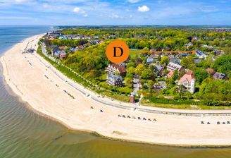 Luftbild / Begehrte strandnahe Lage