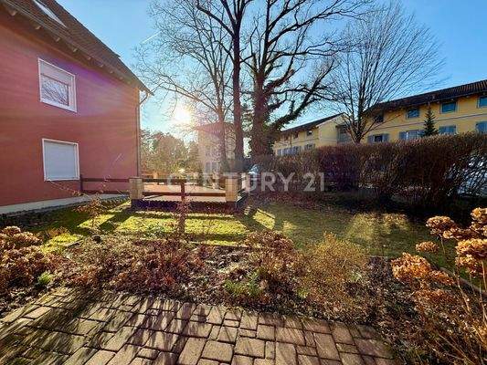 Blick von der Terrasse mit Süd-West-Ausrichtung