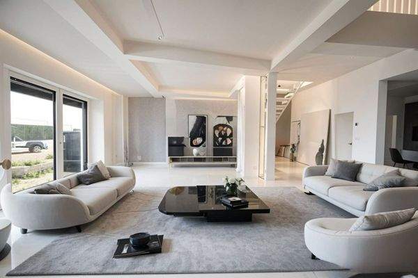 Wohnzimmer digital eingerichtet