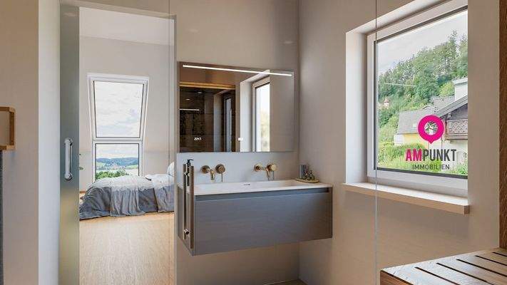 Aussicht vom Badezimmer