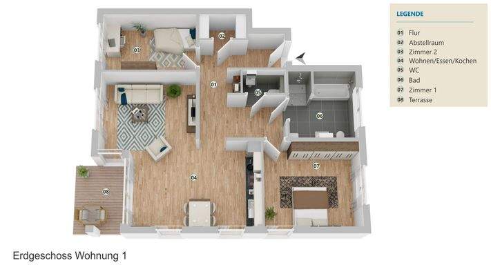 Erdgeschoss Wohnung 1