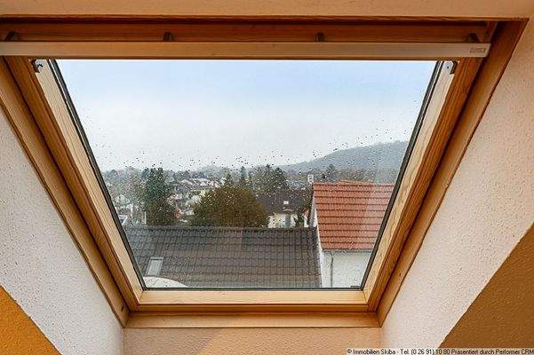 Blick vom Dachstudiofenster