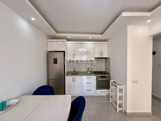 Furnished Apartment in a Complex with a Pool in Alanya