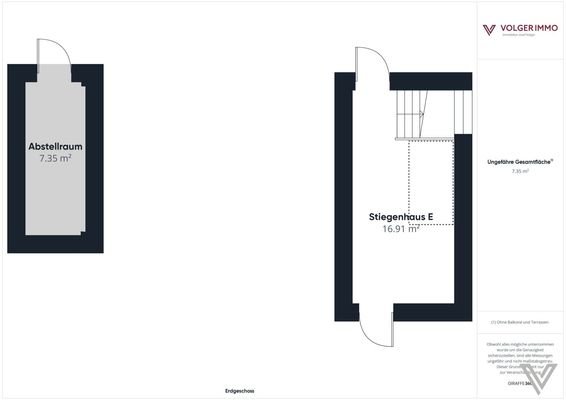 Erdgeschoss Abstellraum/Stiegenhaus