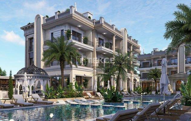 Apartments in Complex with Pool Near the Beach in İskele