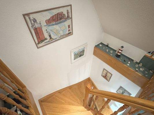 Treppe zum Dachgeschoss