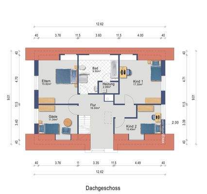 Grundriss Dachgeschoss