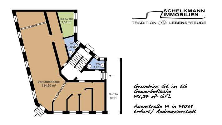 Grundriss GE Auenstraße 14, Erfurt