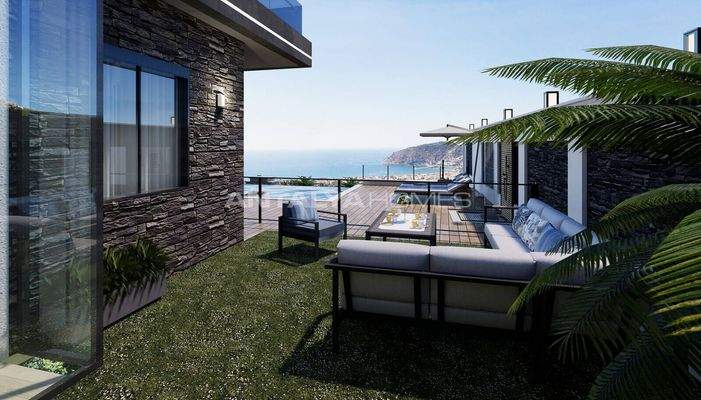 Sea View Elegant Properties in Alanya Cikcilli