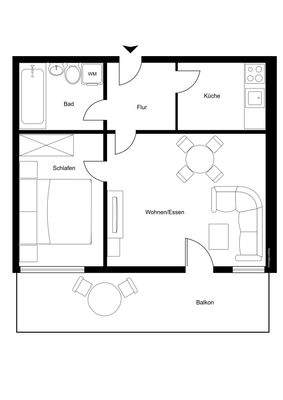 Grundriss ohne Maßstab
