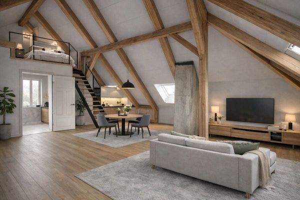 Dachgeschoss (Beispiel-Bild-KI generiert!))