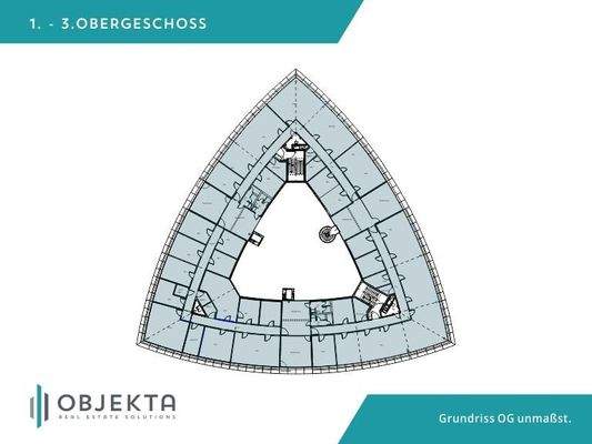 Grundriss 1.-3.OG Ulm