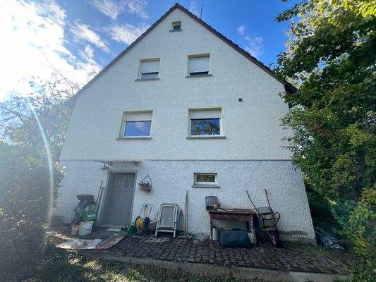 Seitenansicht von Garten