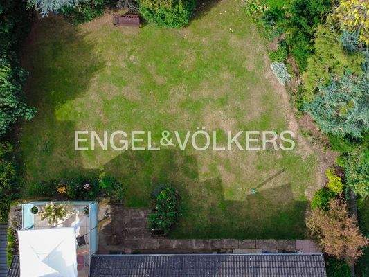 Garten aus der Vogelperspektive