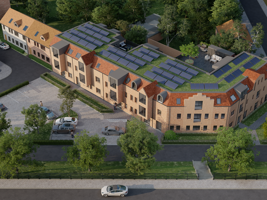 Gesamtes Gebäude Vogelperspektive 
