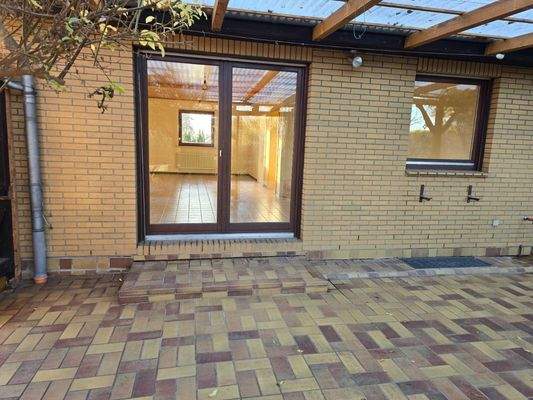 Terrasse Zugang Wohnzimmer