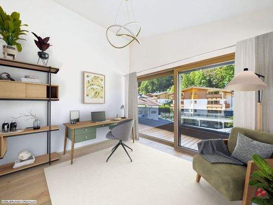 Möblierungsvorschlag Arbeitszimmer