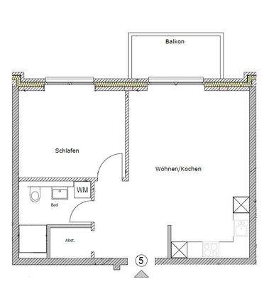 Kirchwerder Hausdeich 399 Grundriss OG mitte Wohnung 5
