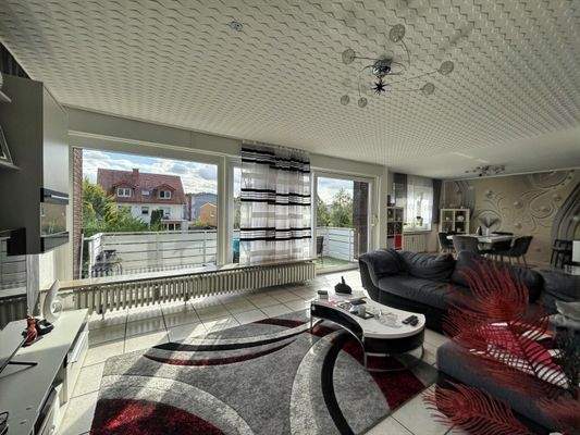 Wohnzimmer der Obergeschosswohnung