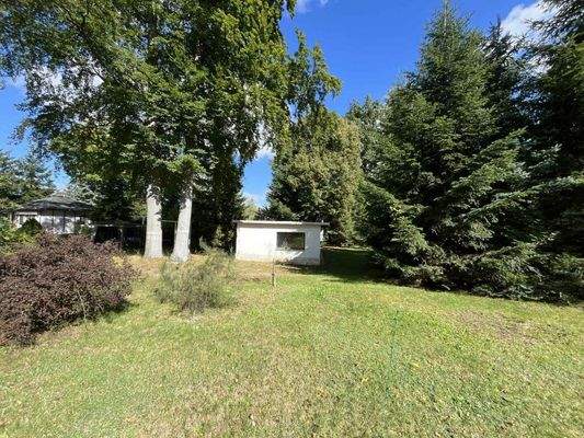 Blick auf das Grundstück